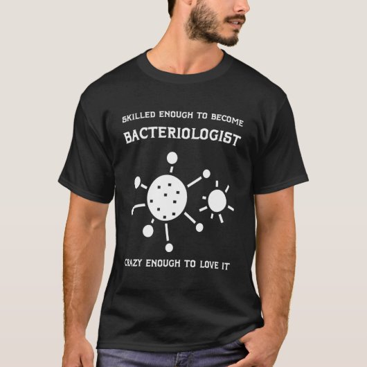 細菌学者マイクロバイオロジスト生物学者Ba Tシャツ (正面)