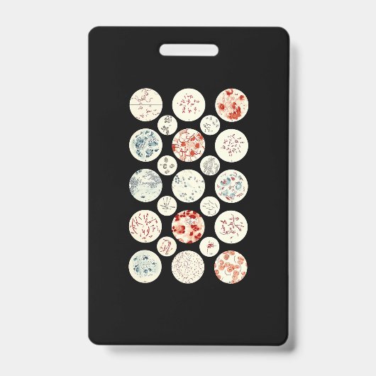 細菌微おもしろい生物学 バッジ (正面)