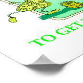 細菌生物学研究のジョーク ポスター (角)