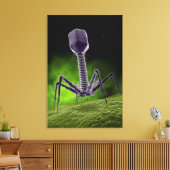 細菌相の顕微鏡的見解 キャンバスプリント (インサイチュ (リビング))