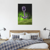 細菌相の顕微鏡的見解 キャンバスプリント (インサイチュ (寝室))