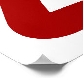 細菌警告標識 ポスター (角)