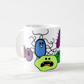 細菌 コーヒーマグカップ (正面左)