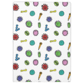 細菌、細菌およびウイルスパターン クリップボード (裏面)