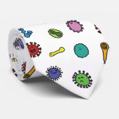 細菌、細菌、ウイルスのパターン ネクタイ (ロール)