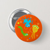 細菌 缶バッジ (正面&裏面)