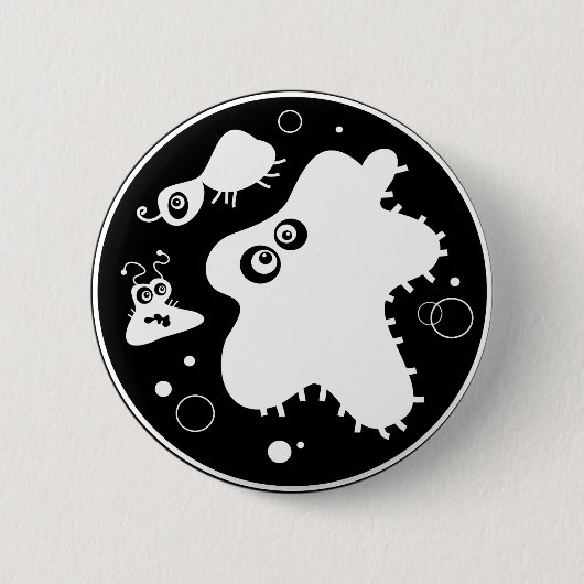 細菌 缶バッジ (正面)