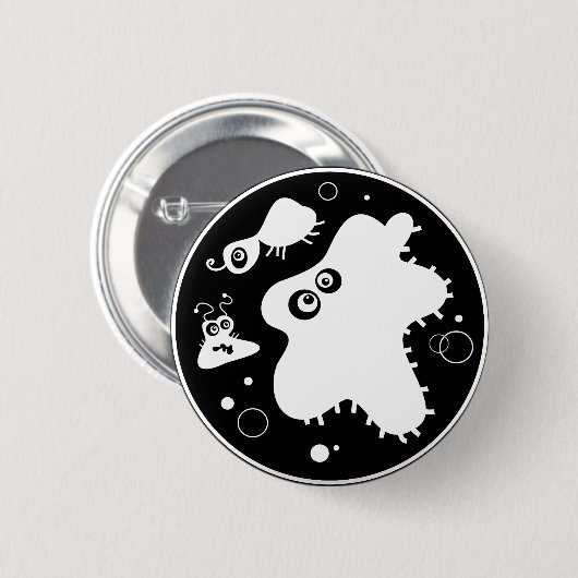 細菌 缶バッジ (正面&裏面)