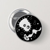 細菌 缶バッジ (正面&裏面)