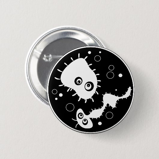 細菌 缶バッジ (正面&裏面)