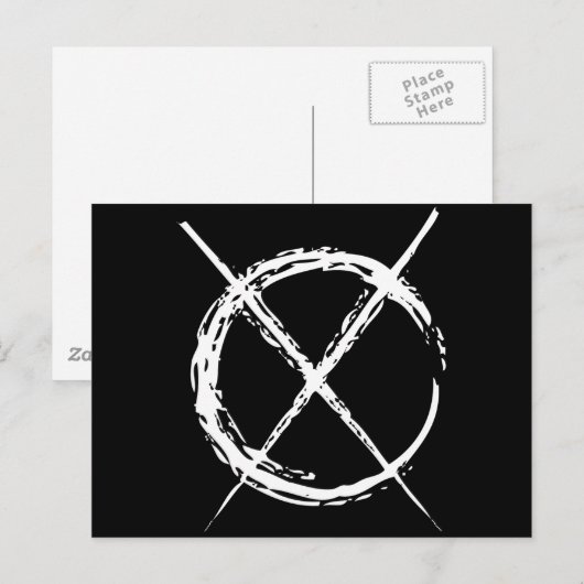 細身の男 ポストカード (正面/裏面)