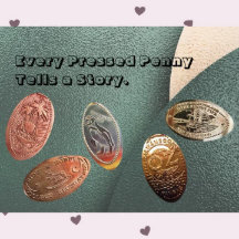 細長い土産コイン/押されたペニーコレクター