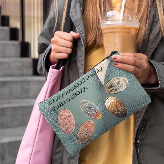 細長い土産コイン/押されたペニーコレクター アクセサリーポーチ