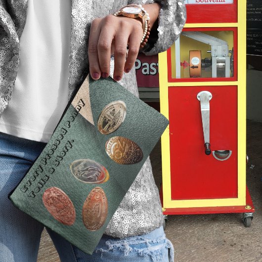 細長い土産コイン/押されたペニーコレクター アクセサリーポーチ