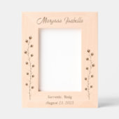 細長い花茎5 x 7 レーザー彫刻フレーム (正面)