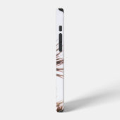細長い葉の緑の木 iPhoneケース (左側面)