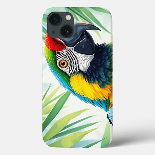 細鮮やかかい羽毛のオウム Case-Mate iPhoneケース (裏面)