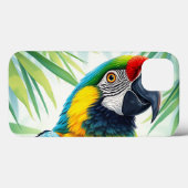 細鮮やかかい羽毛のオウム Case-Mate iPhoneケース (裏面 (横))