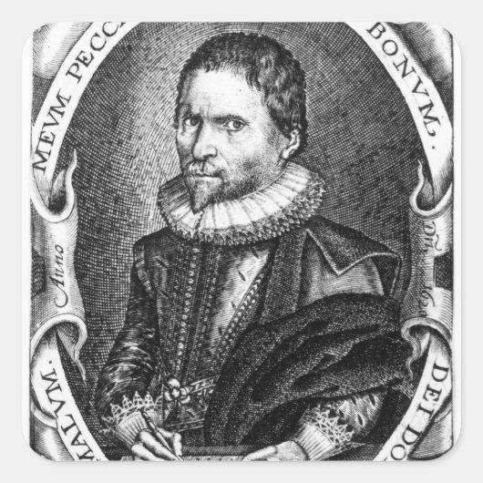 紳士がトーマス信じであるポートレート スクエアシール (正面)