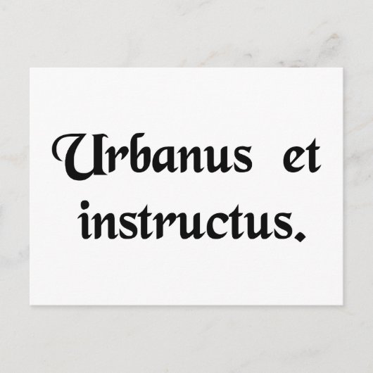 紳士であり学者である。 ポストカード (正面)