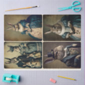 紳士とレディースラビットティッシュペーパー 薄葉紙 (クラフト)