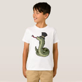 紳士と帽子と蛇 Tシャツ (正面フル)