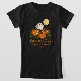 紳士と幽霊のハロウィン Tシャツ