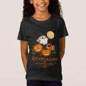 紳士と幽霊のハロウィン Tシャツ (正面)