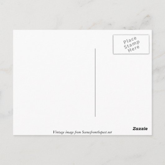 紳士と彼の女性が車で行く – ヴィンテージ ポストカード (裏面)