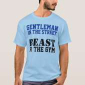 紳士と野獣のトレーニングモチベーション Tシャツ (正面)