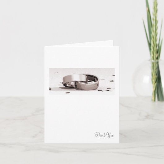 紳士によって編まれるリングBLK -サンキューカード サンキューカード (正面)