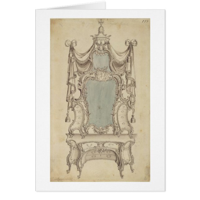 紳士のキャビネットDirecからの「Toylet」のテーブル、 (正面)