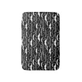 紳士のクラブ。 髭パターン バスマット (正面縦)