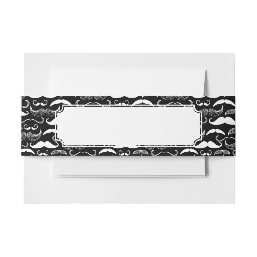 紳士のクラブ。 髭パターン 招待状ベリーバンド (正面例)