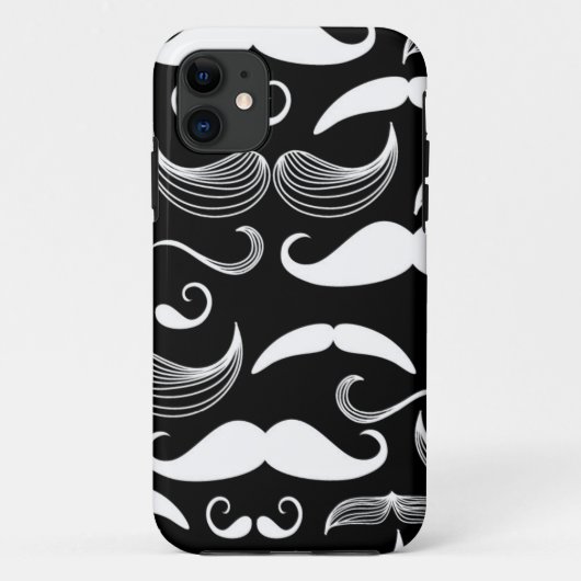 紳士のクラブ。 髭パターン Case-Mate iPhoneケース (裏面)