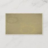 紳士のシルクハットのテレホンカードの名刺 コーリングカード (裏面)