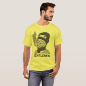 紳士のスパイの喫煙 Tシャツ (正面フル)