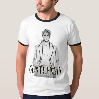 紳士のパイプの肖像 Tシャツ