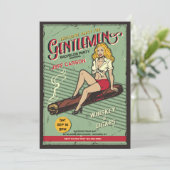 紳士のパーティー招待状 招待状 (スタンド正面)