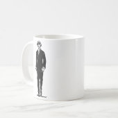 紳士のマグ コーヒーマグカップ (正面左)
