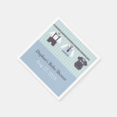 紳士のモダン男の赤ちゃんシャワーパーティー用品 スタンダードカクテルナプキン (角)