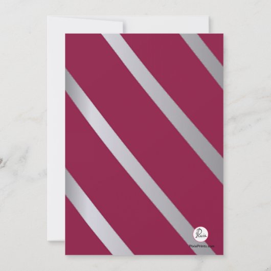 紳士のワイシャツの招待状 招待状 (裏面)