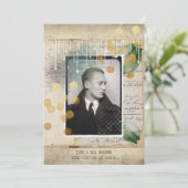 紳士のヴィンテージデザインと引用文 シーズンカード (スタンド正面)