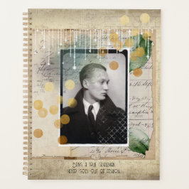 紳士のヴィンテージデザインと引用文 プランナー手帳