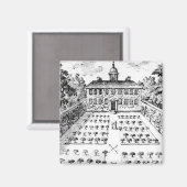 『紳士の娘』の田舎屋敷の庭 マグネット (正面/裏面)