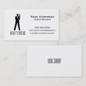 紳士の小売業カードを焼くこと 名刺 (正面/裏面)