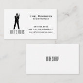 紳士の小売業カードを焼くこと 名刺 (正面/裏面)