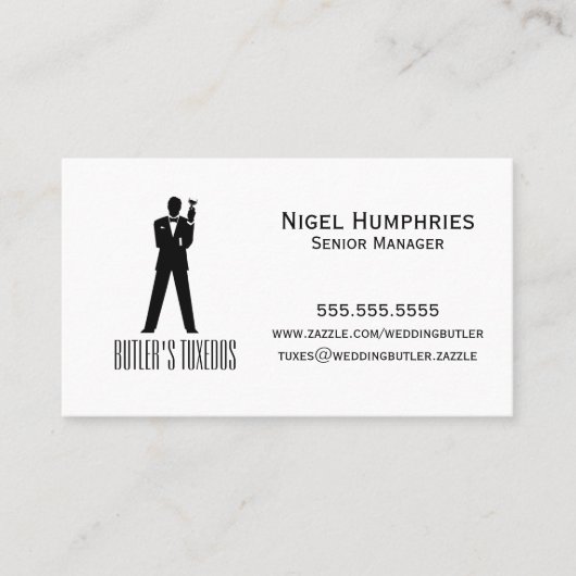 紳士の小売業カードを焼くこと 名刺 (正面)