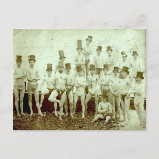 紳士の泳ぐ人 ポストカード