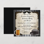 紳士の独身パーティー招待状 バージョン7 招待状 (正面/裏面)